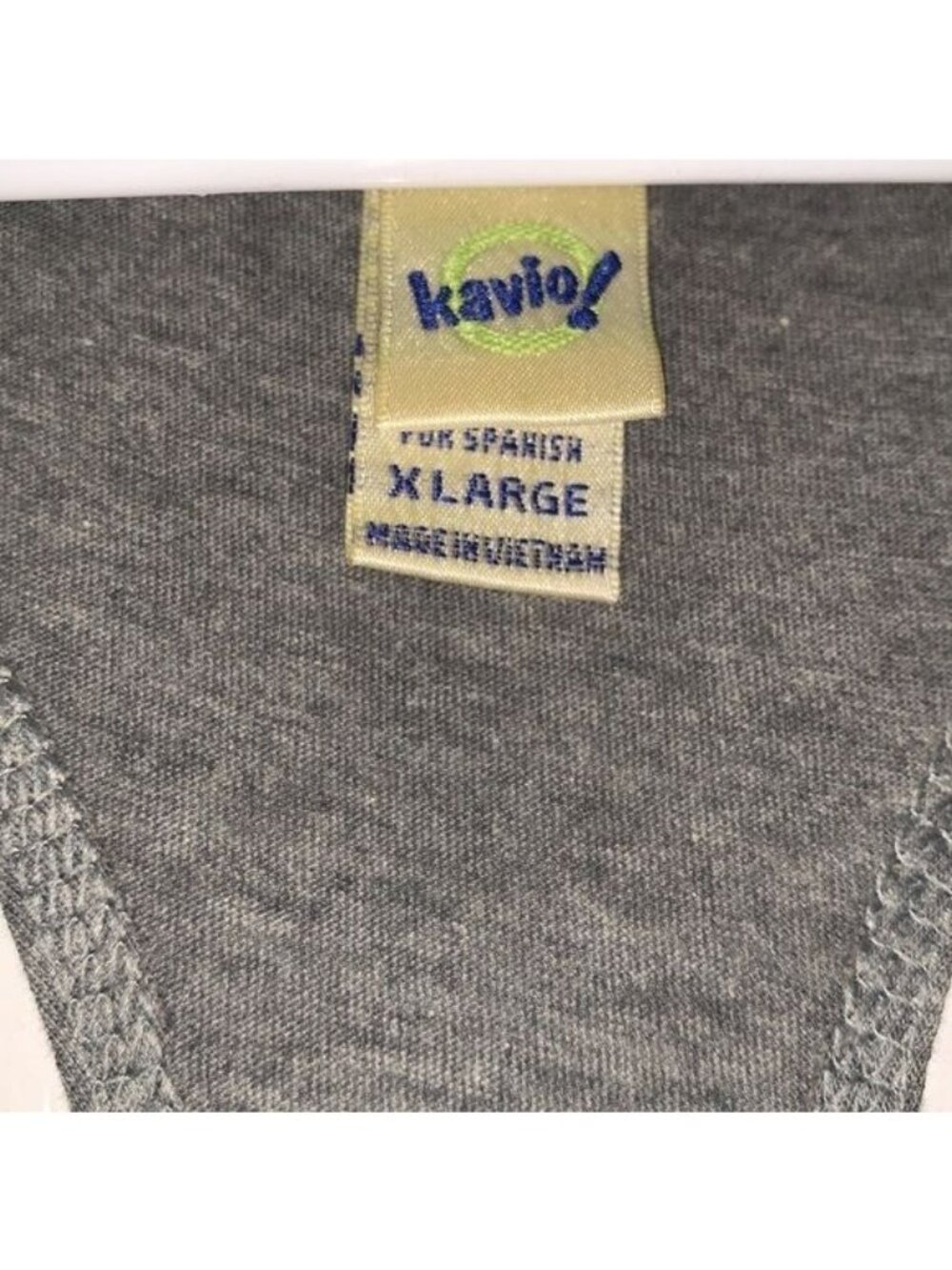 Kavio! Gray Racerback Tank Top X-Large Cotton/Polyester Blend Womens Casual Slee - Picture 3 of 8